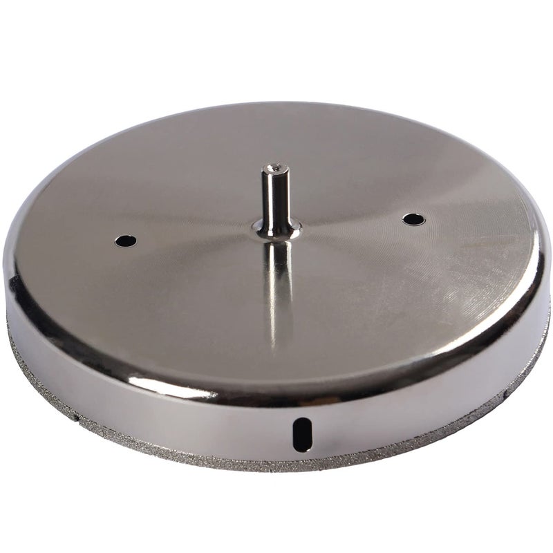 Drilax 7.5 Inch Diamond Hole Saw | Solid Steel Core Bit for Toilet Flanges, Large Floor Drains, Tile, Granite & Glass | 3/8" Shank - Image 1